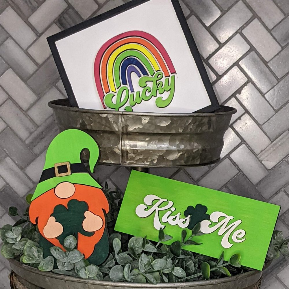 Tiered Tray Set - St. Patty's Day